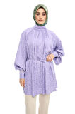 SETRMS LEYLAK Reglan Kesim Jakarlı Kumaş Tunik 2424123