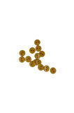 10 Adet 10 Mm Yuvarlak Düğme (sarı)