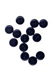 10 Adet 10 Mm Yuvarlak Düğme (koyu Lacivert)