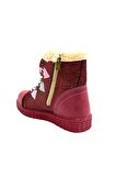 Ortopedik İçi Kürklü Fermuarlı Kaydırmaz Taban Çocuk Botu BORDO
