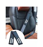 Seat Alhambra emniyet kemeri uyumlu deri kılıf - araç markası baskılı 2adet araca özel