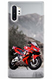 Samsung Galaxy Note 10 Plus uyumlu Otomoto 40 HD UV Baskı Kırmızı Honda CBR600