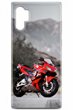 Samsung Galaxy Note 10 Plus uyumlu Otomoto 40 HD UV Baskı Kırmızı Honda CBR600