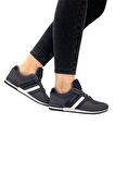 Unisex Günlük Spor Ayakkabı Casual Rahat Taban Füme-Siyah