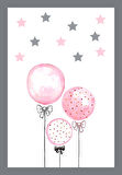 Renkli Pvc Deri Kaymaz Taban Balon Çocuk Saçaksız Halı H7098