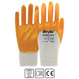 Beybi Kn350 Flex Sarı Lateks Kaplı İş Eldiveni - 12’Li Paket | Tam Koruma & Güçlü Kavrama