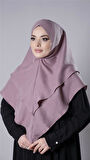 Violet Pratik Hazır Geçmeli Tesettür Eşarp Pamuk Caz Kumaş Çift Katlı Çapraz Hijab 2304_21