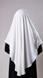 Krem Pratik Hazır Geçmeli Tesettür Eşarp Pamuk Caz Kumaş Tek Katlı Çapraz Hijab 2305_40