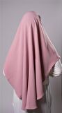 Gül Kurusu Pratik Hazır Geçmeli Tesettür Eşarp Aerobin Kumaş  Çapraz Hijab 2307_18