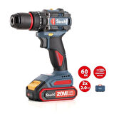STECHEND SX22 AKÜLÜ DARBELİ MATKAP 2 X 2 AMPER AKÜ (20V) 2 YIL GARANTİ