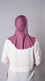 Gül Kurusu Pratik Hazır Geçmeli Şal Şifon Kumaş Hijab Bone 3009_18