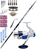 Kudos Ultra Cast 3.90 mt  & Remixon White Shark 65 Surf Casting Seti 50 li