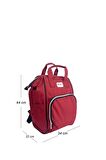 Lugami 03 Termoslu Unisex Bebek Bakım Çantası Bordo