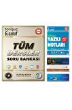 6. Sınıf Tüm Dersler Soru Bankası Fijital Kitap - 1. Dönem Yazılı Notları Set 2 Kitap