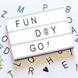 Orta Boy Light Box 96 Harfli