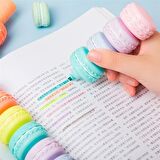 Makaron 6'lı Keçeli Kalem ve Çikolata Kokulu Misgibi Defter set