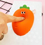Kişiye Özel Sevimli Havuç Squishy Defter  kokulu Kalem Jel Kalem