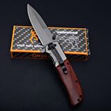 Kişiye Özel Browning  Ahşap Kabzeli Kamp Çakı 22cm