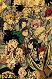 Boku no Hero Academia  - Anime Duvar Retro Poster 34 Adet -10cm*15cm