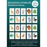 Zeka Kartları Eşleştirme Oyunu Ahşap Hafıza Kartı Oyunu Eğitici Puzzle Oyunları