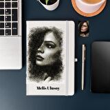 Kişiye Özel  Karakalem Tasarımlı Defter