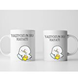Yaşıyosun Bu Hayatı Tasarımlı Kupa Bardak