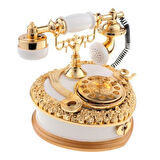Nostaljik Telefon Müzik Kutusu Çekmeceli