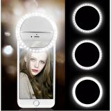 Selfie Işığı Ring Light Led Flash Beauty Light Taşınabilir Ledli