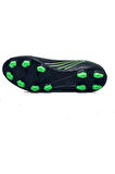 HULK Siyah-Yeşil Erkek Krampon Futbol Ayakkabısı