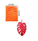 ŞEKER HAMUR KALIBI SİLİKON YAPRAK 6,5*6,5 CM