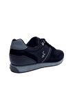 Erkek Günlük Casual Sneaker Ayakkabı Siyah-Füme Leona