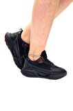 Yüksek Taban Kadın Spor Ayakkabı Sneaker Siyah