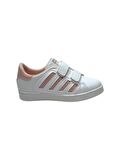 Çocuk Beyaz-Pudra Sneaker Cırtlı Çocuk Ayakkabı (24-35)