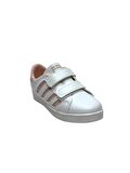 Çocuk Beyaz-Pudra Sneaker Cırtlı Çocuk Ayakkabı (24-35)