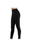 Kadın Siyah Termal Tayt