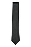 7 Cm Genişliğinde Siyah Çizgili Ince Kravat