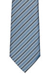 Açık Mavi Çizgili 8 Cm Genişliğinde Klasik Kravat