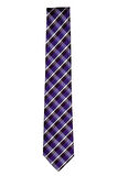 Mor Ekose Desenli 7 Cm Genişliğinde Ince Kravat