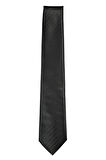7 Cm Genişliğinde Siyah Çizgili Ince Kravat