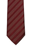 Bordo Çizgili Klasik Kravat