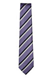 İtalya Üretimi Mor Ve Siyah Çizgili Kravat - 8 Cm Genişlik, 145 Cm Uzunluk