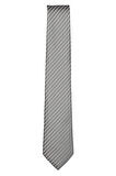 7 Cm Genişliğinde Gri Çizgili Ince Kravat