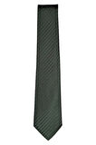 İnce Çizgili 8 Cm Genişliğinde Klasik Koyu Yeşil Kravat
