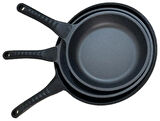 Eva Cook 3'lü Döküm Granit Kaplama Tava Seti 20-24-28 cm 