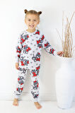 Kız Çocuk Baskılı İnce Basic Pijama Takımı