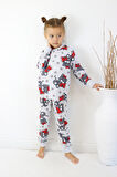 Kız Çocuk Baskılı İnce Basic Pijama Takımı