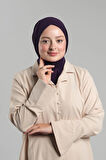 Mürdüm Pratik Hazır Geçmeli Tesettür Eşarp Sandy Arkadan Çıtçıtlı Piliseli Hijab 2406_07