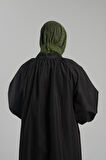Haki Pratik Hazır Geçmeli Tesettür Eşarp Sandy Arkadan Çıtçıtlı Piliseli Hijab 2406_09