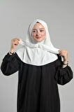 Krem Pratik Hazır Geçmeli Tesettür Eşarp Sandy Arkadan Çıtçıtlı Piliseli Hijab 2406_40