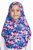 İndigo Pratik Hazır Geçmeli Genç Tesettür Bone Jakar Desenli Hijab 2408_24